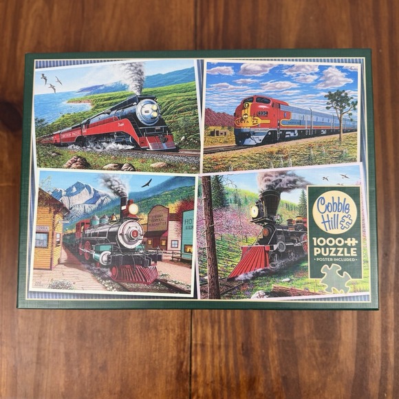 Cobble Hill Other - Historic Locomotives 1000 Piece Jigsaw Puzzle Cobble Hill New